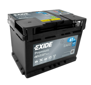 Exide 61 Ah 600 A EA612 Akumuliatoriai